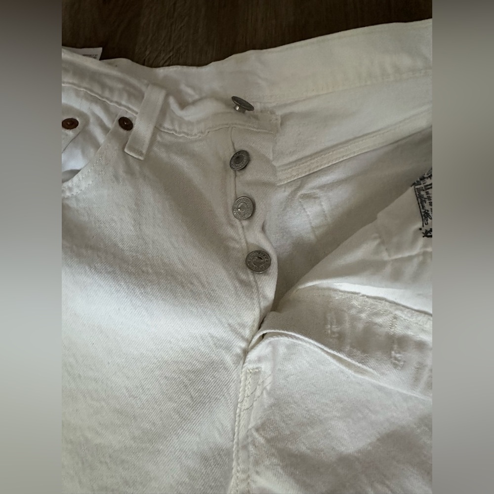 White 501 Skinny Levi’s 28 - Picture 4 of 8
